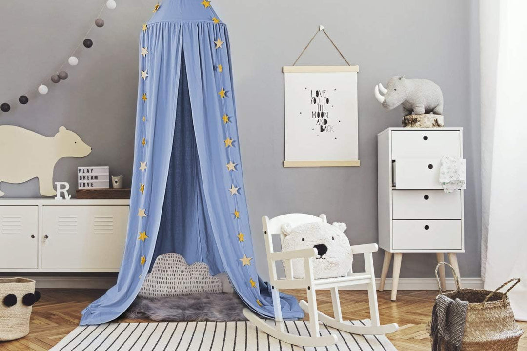 Baby Baldachin, Betthimmel Kinder, Ceekii Babys Bett Kinderzimmer Bettvorhang Baumwolle Deko Moskito