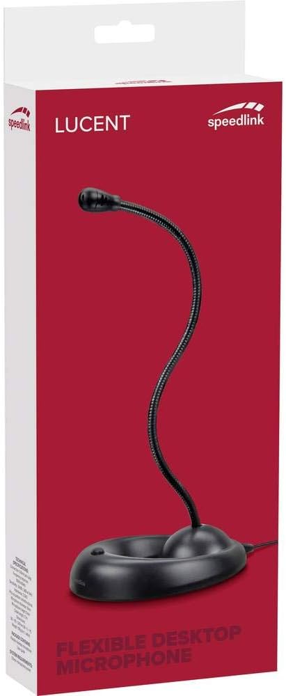 Speedlink LUCENT Flexible Desktop Microphone - Mikrofon für Büro/Home, glasklare Stimmübertragung, s