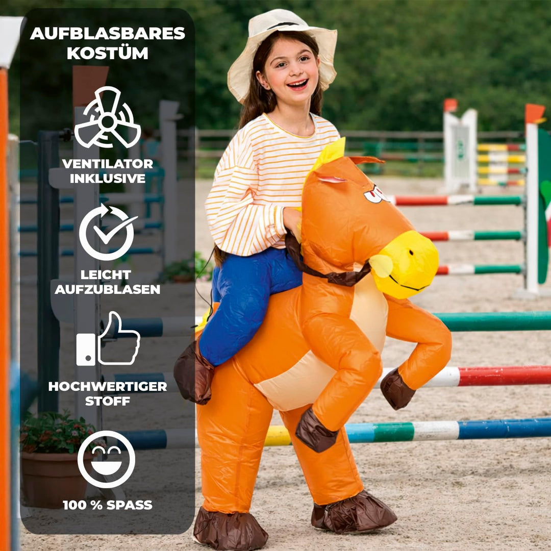 Aufblasbares Kostüm für Kinder | Kostüm für die Kostümparty | Aus strapazierfähigem Polyester - Ange