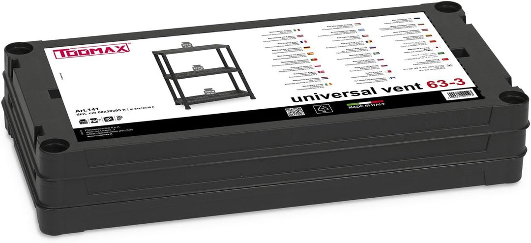 Toomax Z141P041 Kunststoffregal Universal Vent 63-3 Ripiani 141