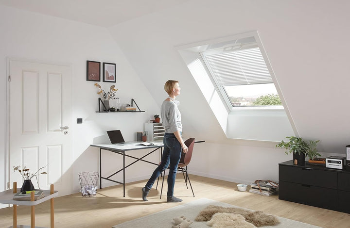Original Roto Jalousette ZJA für Roto Dachfenster Führungsschiene Silber Aluminium Stufenlos verstel