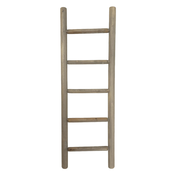 UNUS Dekoleiter Holzleiter Deko Leiter Wand Dekoration Handtuchhalter 120cm grau
