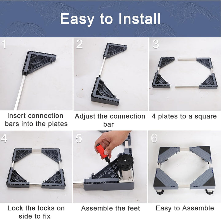 TYTFTDLD Untergestell für Kühlschrank Sockel Höhe 24cm/29cm/39cm für podest kühlschranksockel für ge