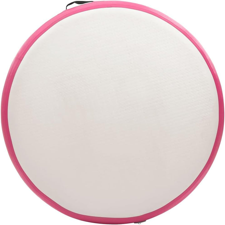vidaXL Gymnastikmatte Aufblasbar Pumpe PVC Turnmatte Tumbling mehrere Auswahl Rosa und Grau 100 x 10