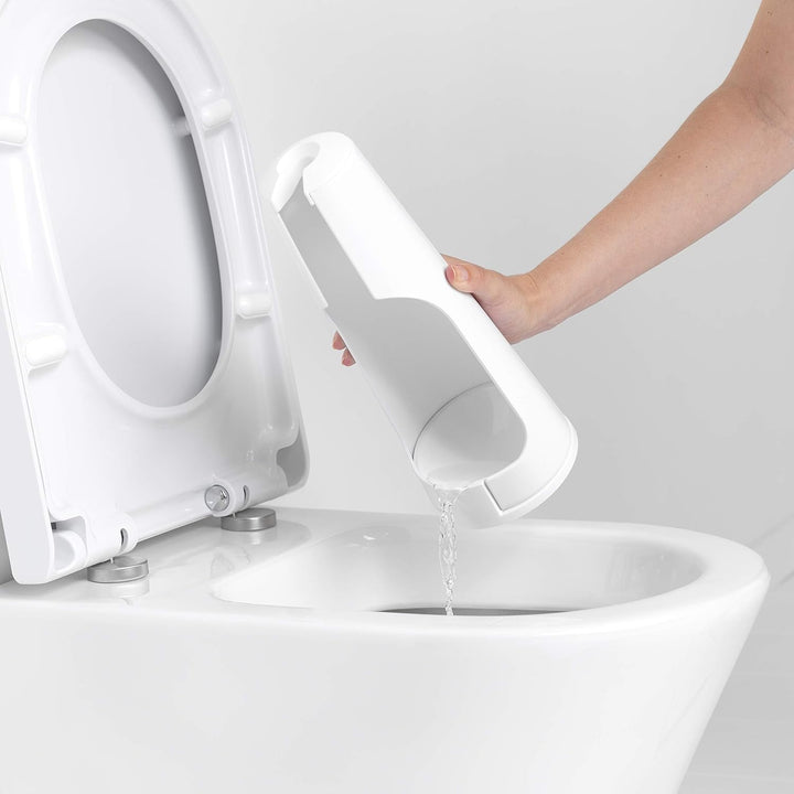 Brabantia Toilettenbürstengarnitur Classic - White White Toilettenbürste und Halter, White Toiletten