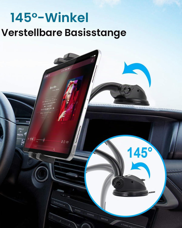woleyi Autohalterung Tablet Armaturenbrett, Tablet & Handyhalter Auto Saugnapf mit Ultra Stabile für