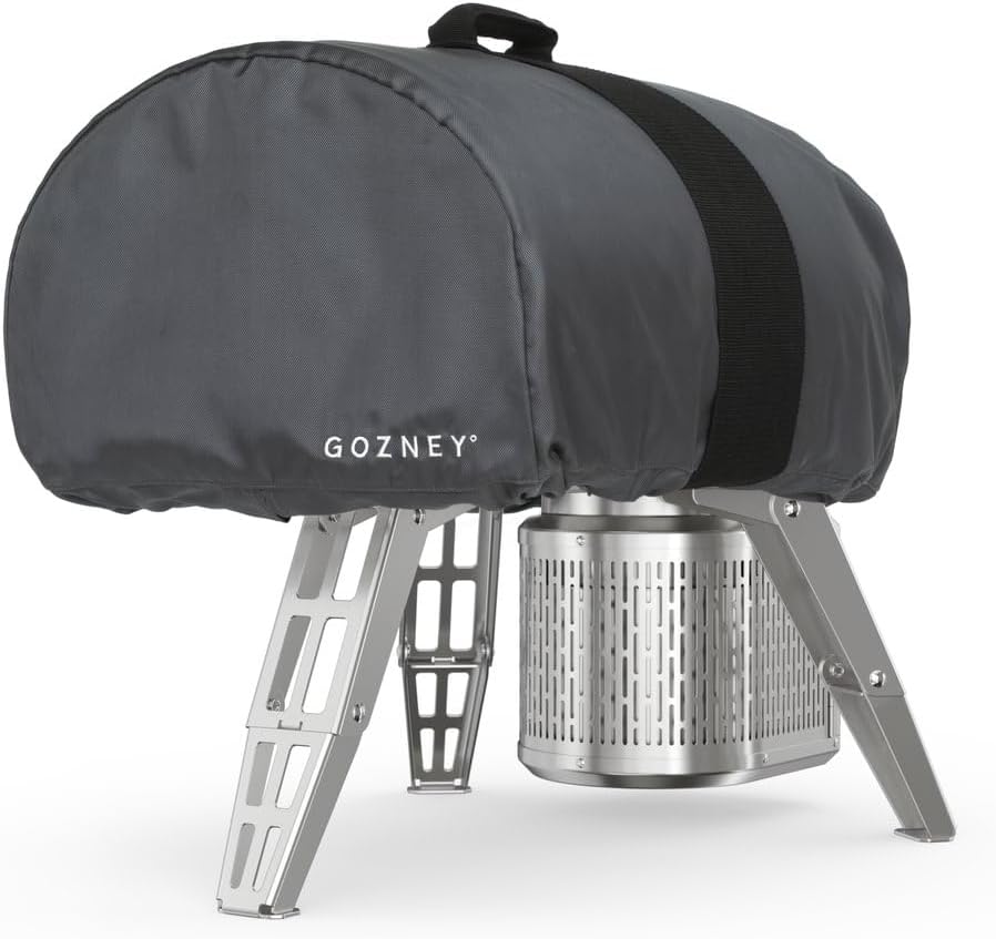 Gozney Roccbox Pizzaofen mit Abdeckhaube und Frontablage (Matt Schwarz), Matt Schwarz