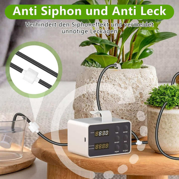 Automatische Bewässerung, Bewässerungssystem für 15 Topfpflanzen, Zeitgesteuertes Bewässerungssystem