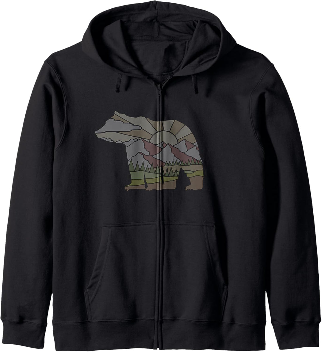 Trendy Bear Mountains Kapuzenjacke
