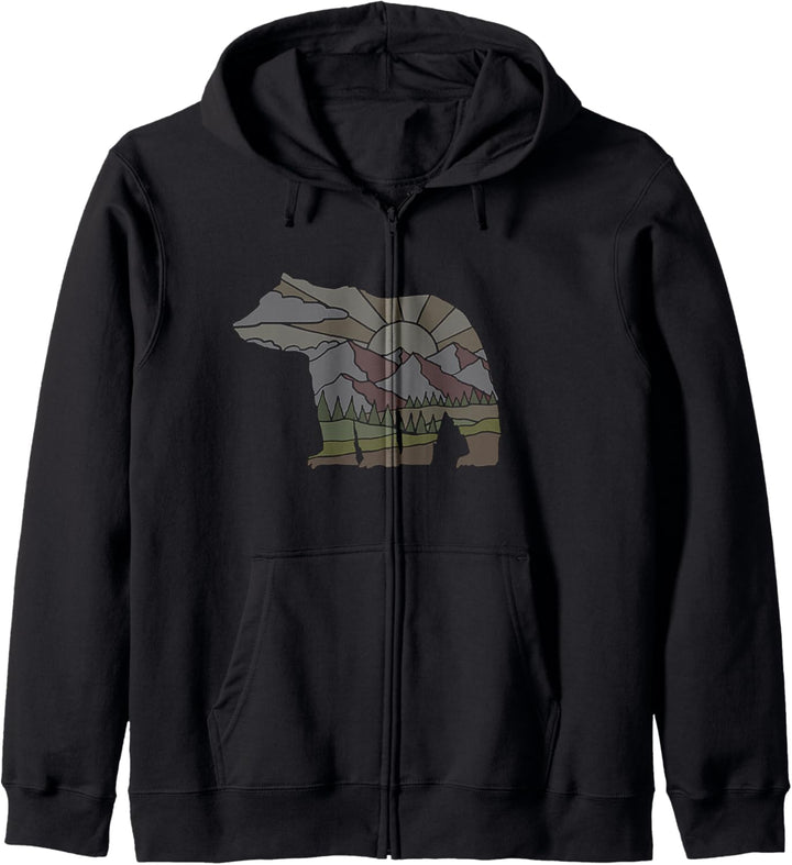 Trendy Bear Mountains Kapuzenjacke