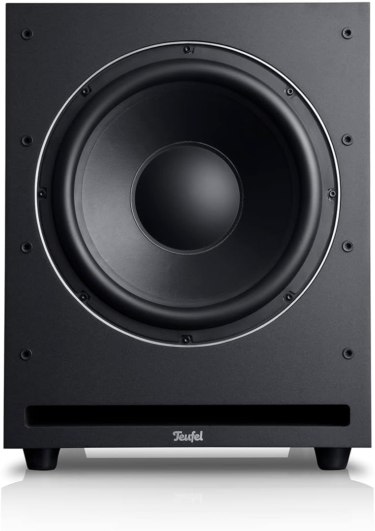 Teufel Aktiv-Subwoofer S 6000 SW - Mächtiger Subwoofer (optional kabellos), 300 mm Tieftöner, Frontf