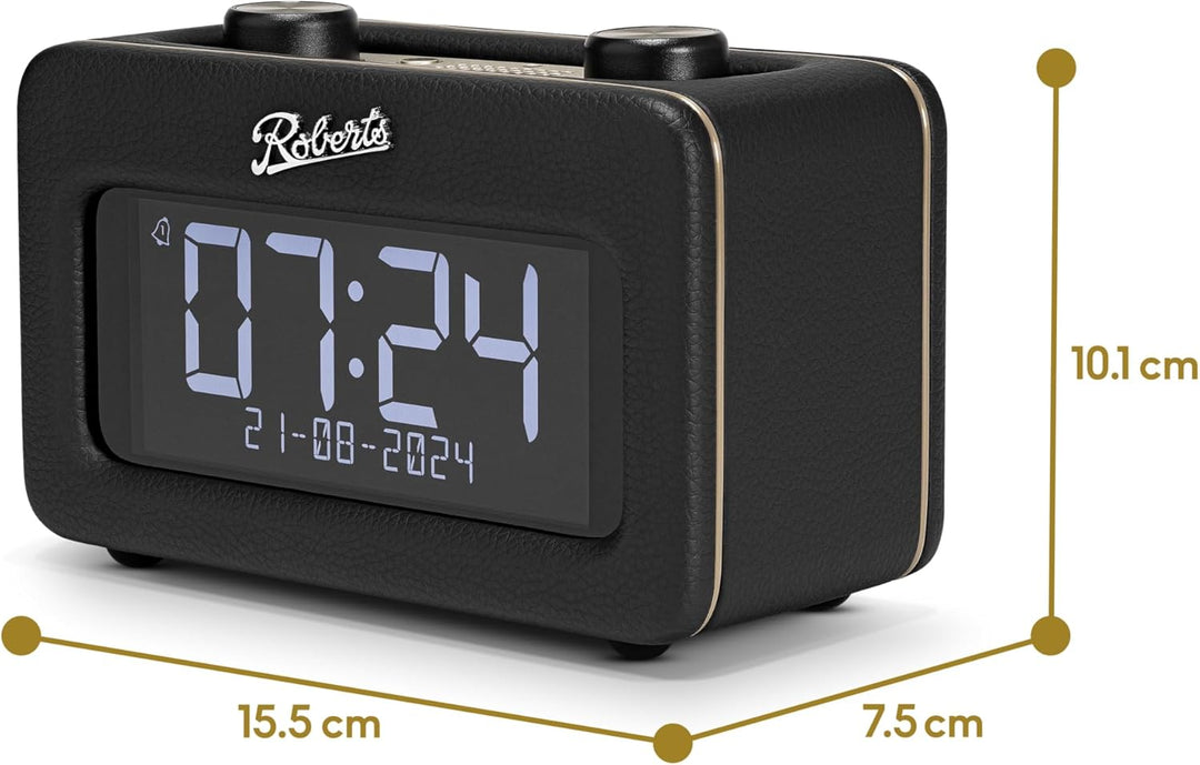 Roberts Revival Rest Digitales DAB-Radio mit Bluetooth, Schwarz, Schwarz