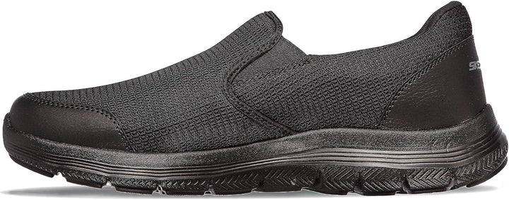Skechers Herren Flex Advantage 4.0 Tuscan Sneaker 44 EU Black Textile Trim, 44 EU Black Textile Trim