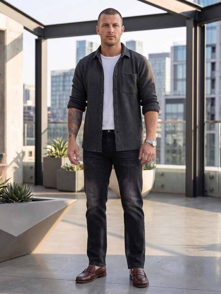 Rock Creek Herren Designer Jeans Denim Blau Hose Herrenjeans RC-2098 W29-W44 33W / 30L Rc-2280-dunke