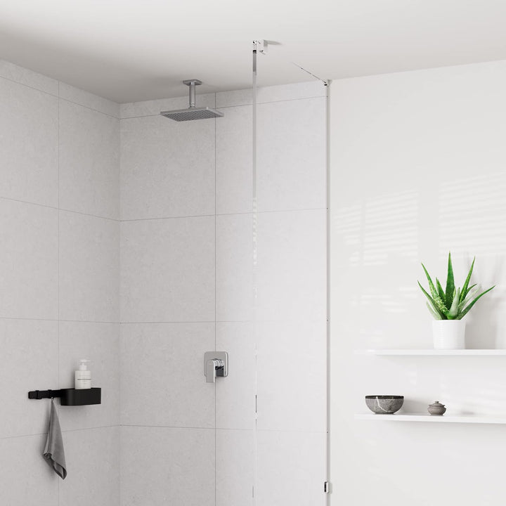 hansgrohe Deckenanschluss Vernis Shape, Deckenanschluss 10cm, Chrom Chrom 10cm, Chrom 10cm