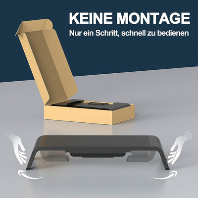 Fenge Monitorständer Bildschirmständer aus Holz für Monitor Laptop Fernseher,Monitor Stand mit Schub