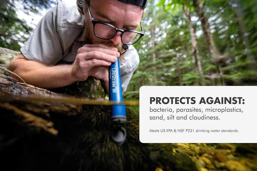 LifeStraw® Personal - Persönlicher Wasserfilter, Blau Blau LifeStraw Wasserfilter 'Personal' Single,