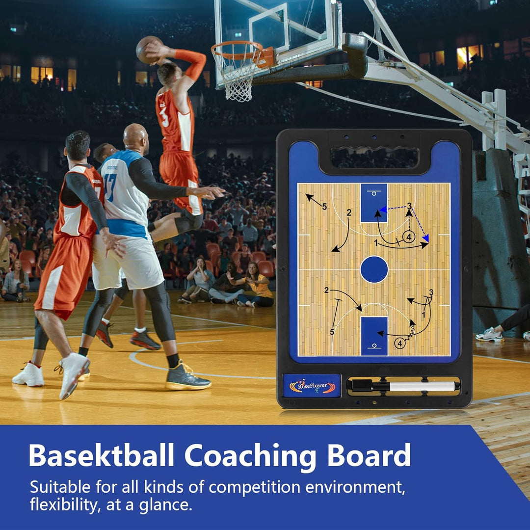 RoseFlower Basketball Taktikboard, Professional Basketball Taktikbrett Coach Board Magnetische Train