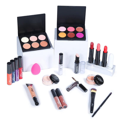 20St Schminkkasten Make-Up Set, Professionelles Kosmetische Schmink Set mit Lidschatten Lippengloss