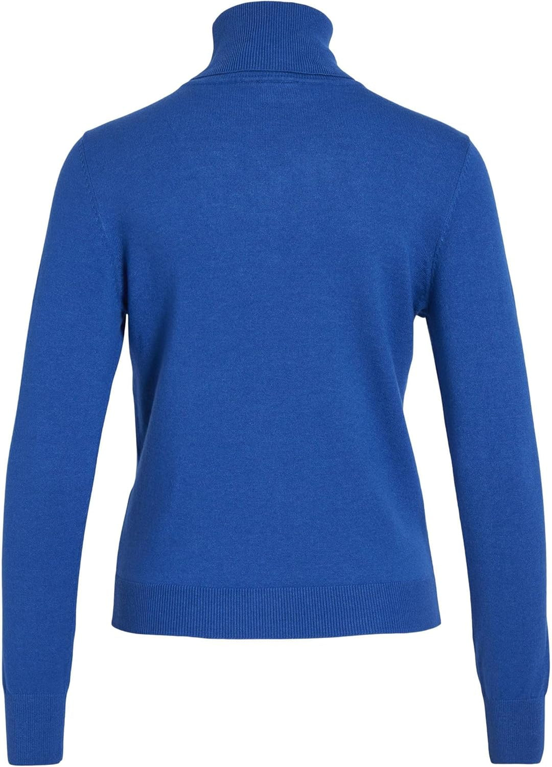 Vila Damen Vicomfy L/S Rollneck Knit Top/Su/Pb Strickpullover M Lapis Blue/Detail:melange, M Lapis B