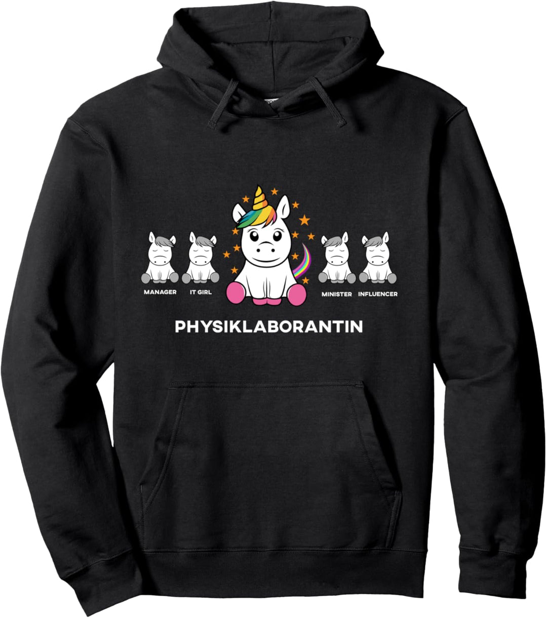 Physiklaborantin lustige Einhorn Idee für Mitarbeiter Pullover Hoodie