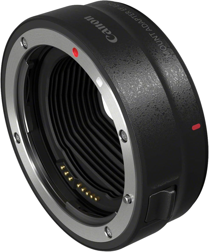 Canon Bajonettadapter EF-EOS R für EOS R Systemkameras kompatibel mit EF und EF-S Objektiven Schwarz