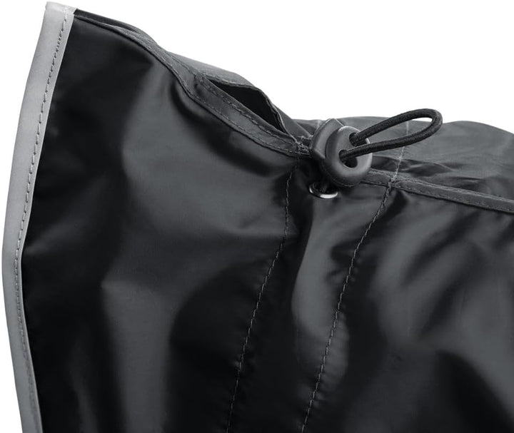 HUNTER Hunde-Regenmantel UPPSALA RAIN, Farbe: schwarz, wind- & wasserfest, anpassbarer Bauchgurt, re
