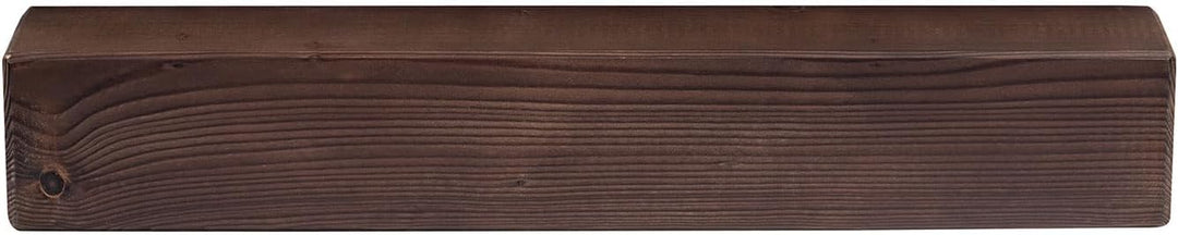 levandeo Wandregal Holz Massiv 60x10cm Nussbaum Farbig Wandboard Vintage Rustikal Design Natur Regal