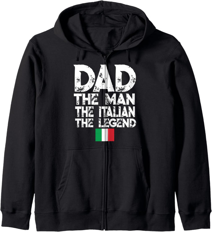 Papa der Italiener Die Legende Vatertagsflagge Kapuzenjacke