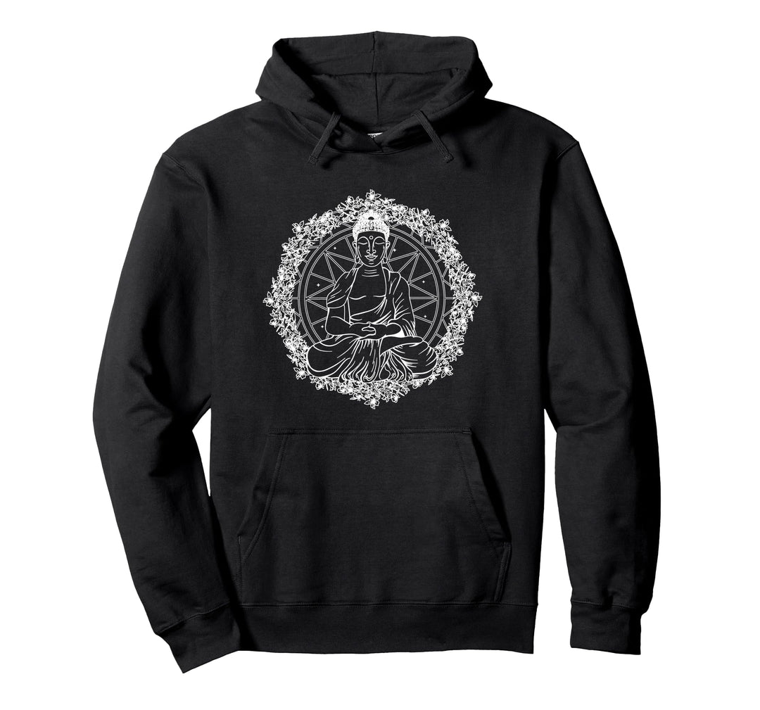 Buddha Yoga Mandala Meditation Buddhismus Namaste Pullover Hoodie