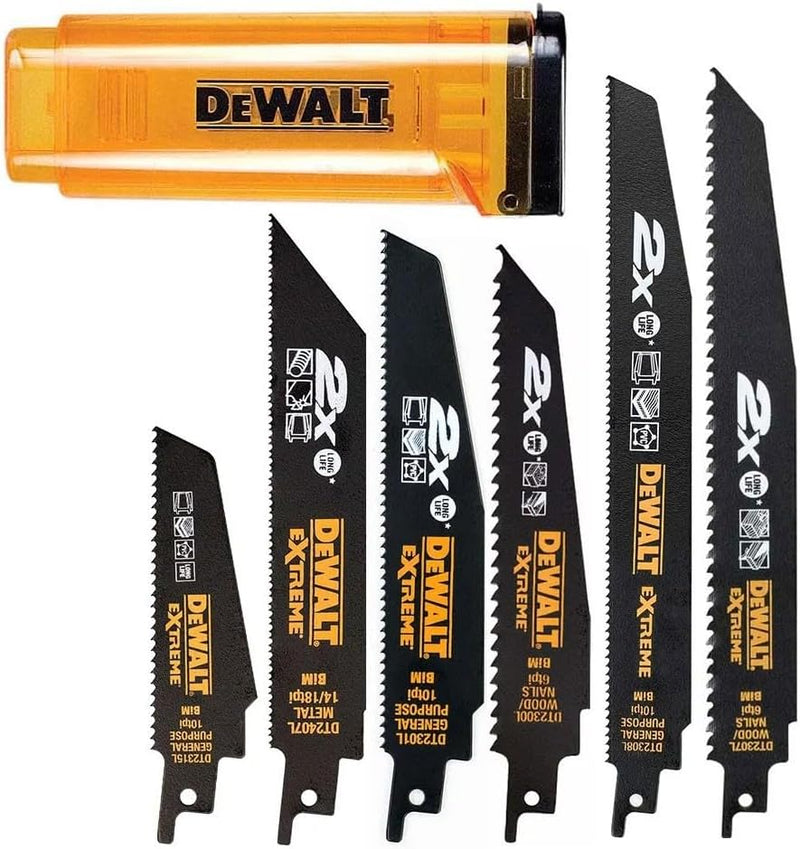 DeWalt DT2440L-QZ 6-tlg. EXTREME Säbelsägeblätter-Set