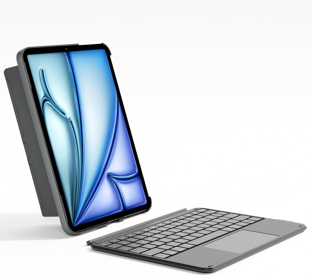 Inateck Hülle mit Tastatur, Ultraleichte Tastatur für iPad 10 Generation, iPad Air 6 11 Zoll 2024, i