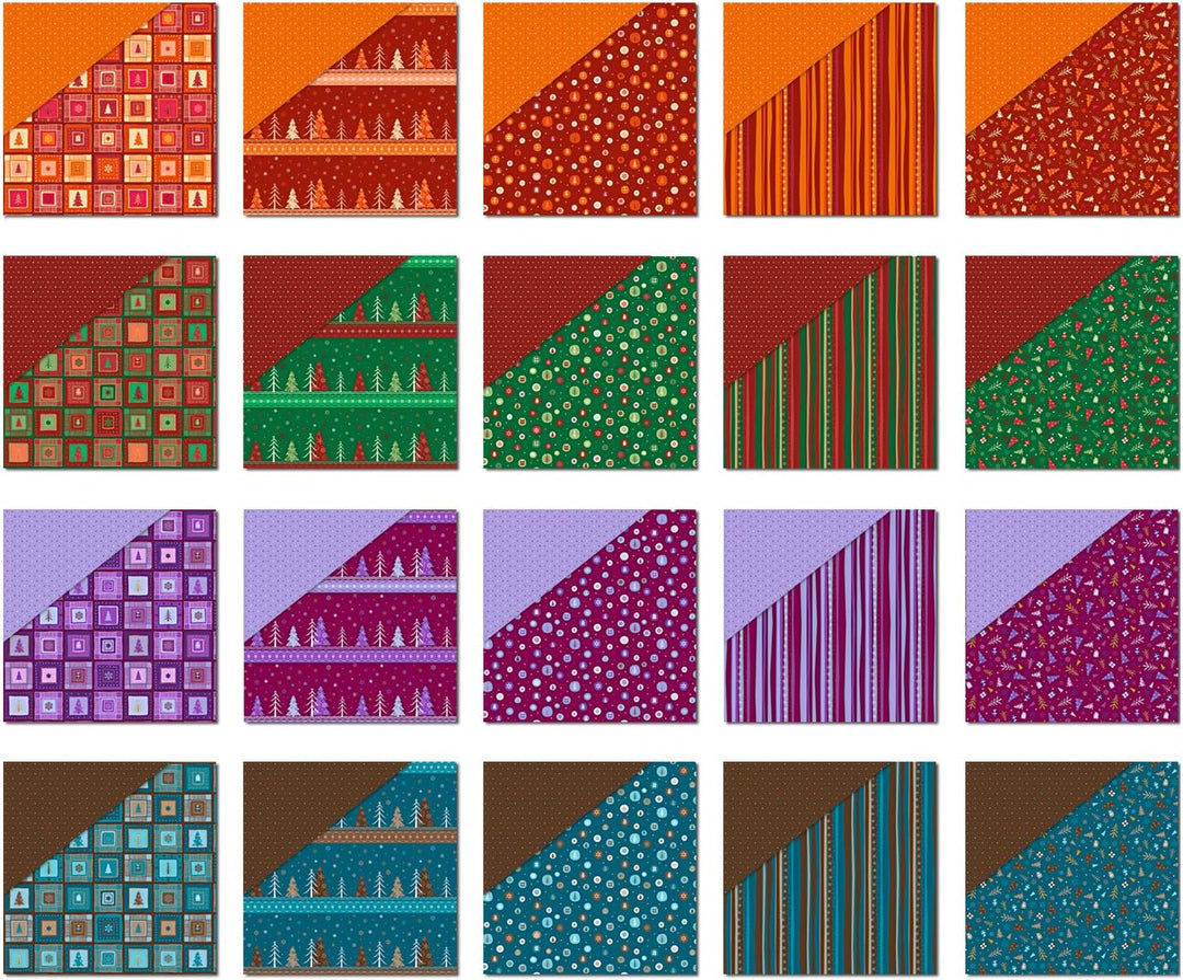 Ursus 70860099 - Scrapbook paper Block, Winterzauber, ca. 30,5 x 30,5 cm, 190 g/qm, 20 Blatt, beidse