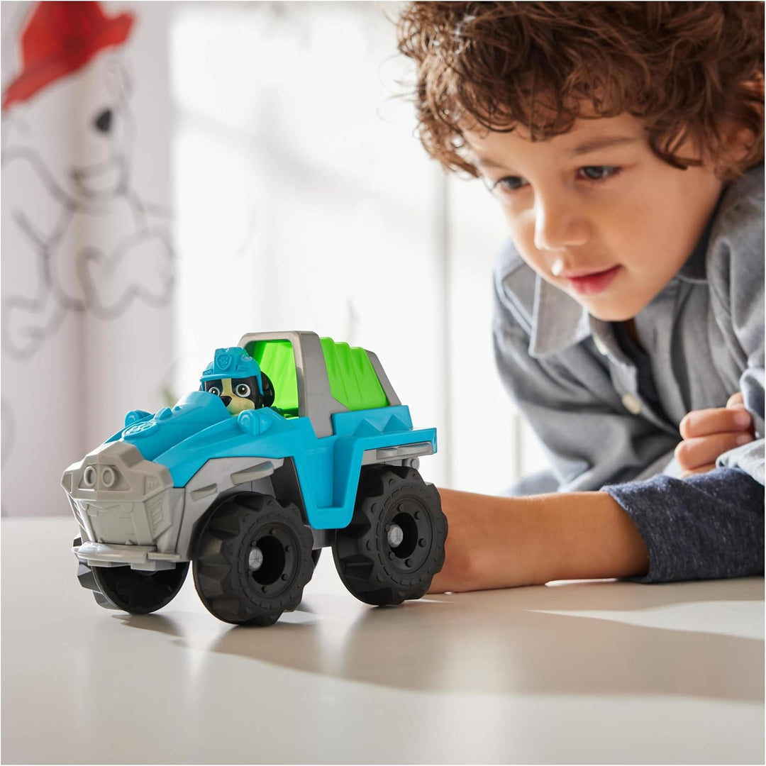 PAW PATROL, Dinosaurier-Rettungsfahrzeug mit Rex-Figur (Sustainable Basic Vehicle/Basis Fahrzeug), S