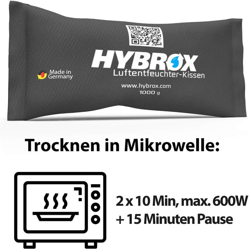 HYBROX Auto Luftentfeuchter Kissen - Wiederverwendbar, Entfeuchter, Autoentfeuchter (SPARSET 3x1000g