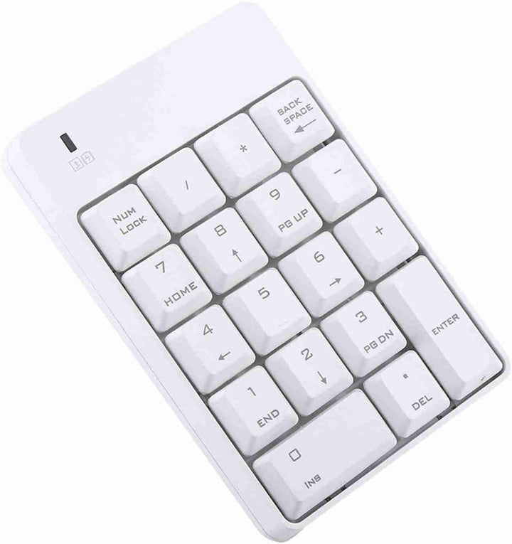Topiky USB-Zehnertastatur, 2,4 GHz Kabelloser USB-Zehnertastatur-Nummernblock, 18 Tasten für Laptop-