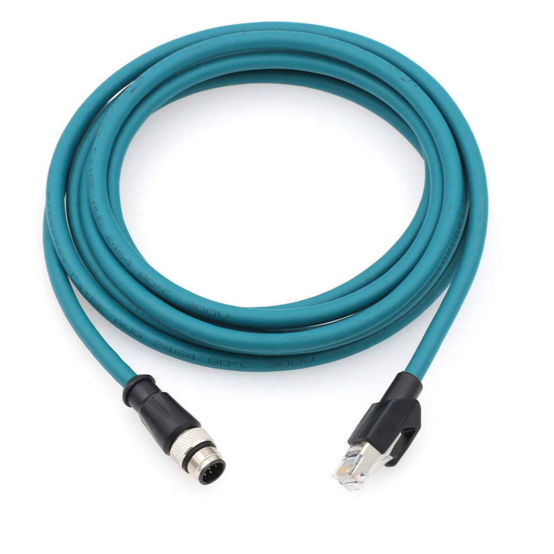 Ethernet M12 8 Pin A-Coded RJ45 Kabel für Cognex in-Sight 5000 7000, DMR 200 500, ism1400 PLC auf Ne