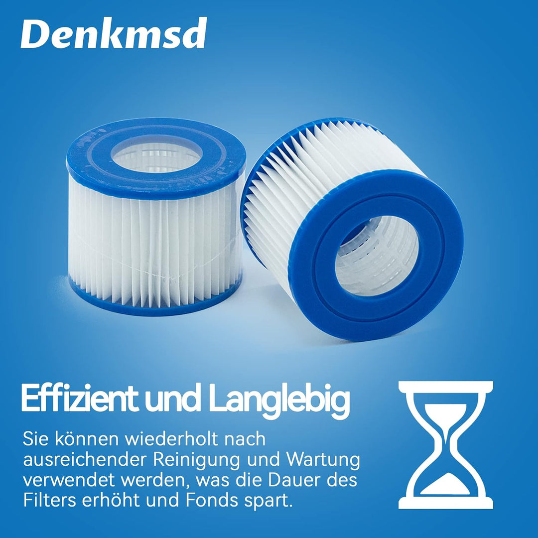 Filterkartuschen VI für Bestway Pool Filter, Filter Cartridge VI für Miami, Vegas, Monaco, Ersatzfil