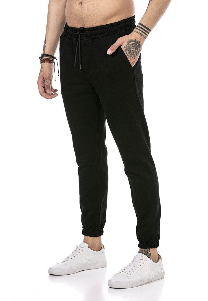 Redbridge Hose für Herren Freizeit-Hose Jogger Pants Chino L Schwarz, L Schwarz