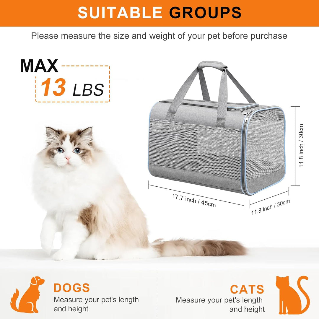 Cinnani hundetasche, hunde transporttasche Umhängetasche, ideal für Reisen, robust, langlebig, aus h