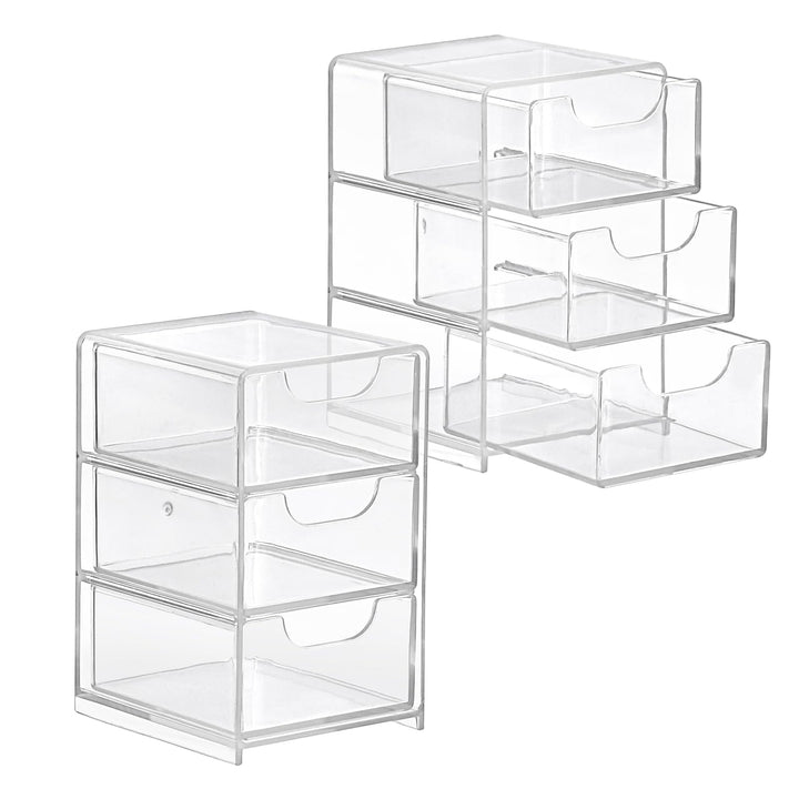 SUMTree 2 kleine Schubladen-Organizer aus Acryl, transparent