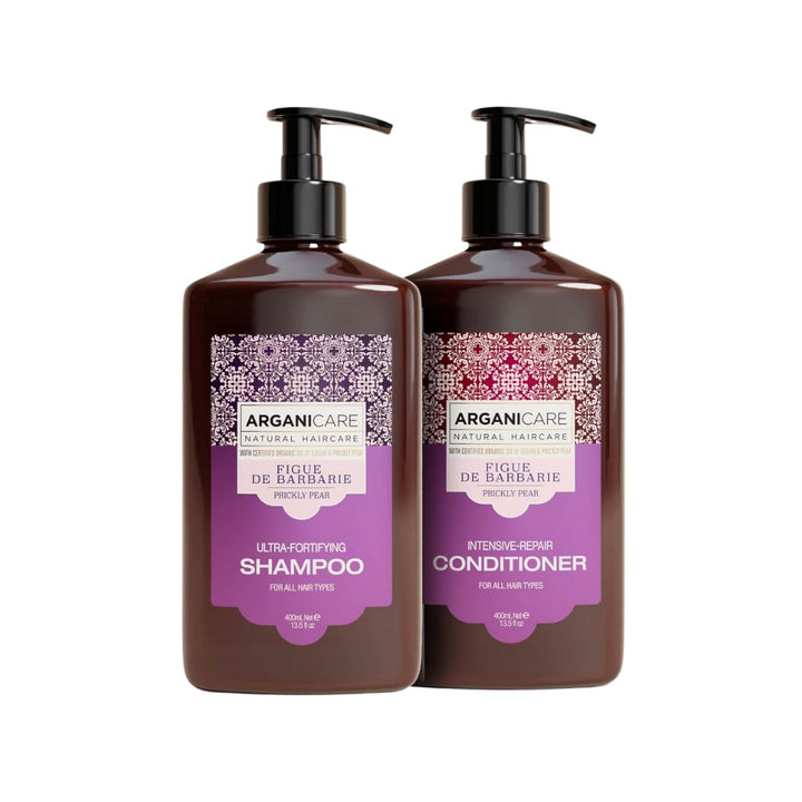 Arganicare - Duo Magnificience mit Öl der Barbarie Feige – Shampoo 400 ml + Conditioner 400 ml