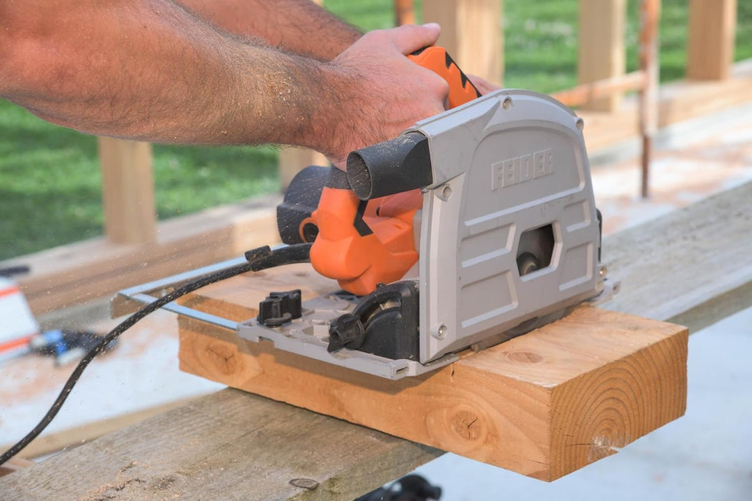 FEIDER FS1612–1 Multimaterial-Tauchkreissäge mit Führungsschiene 1400W - Scheibendurchmesser 165mm -