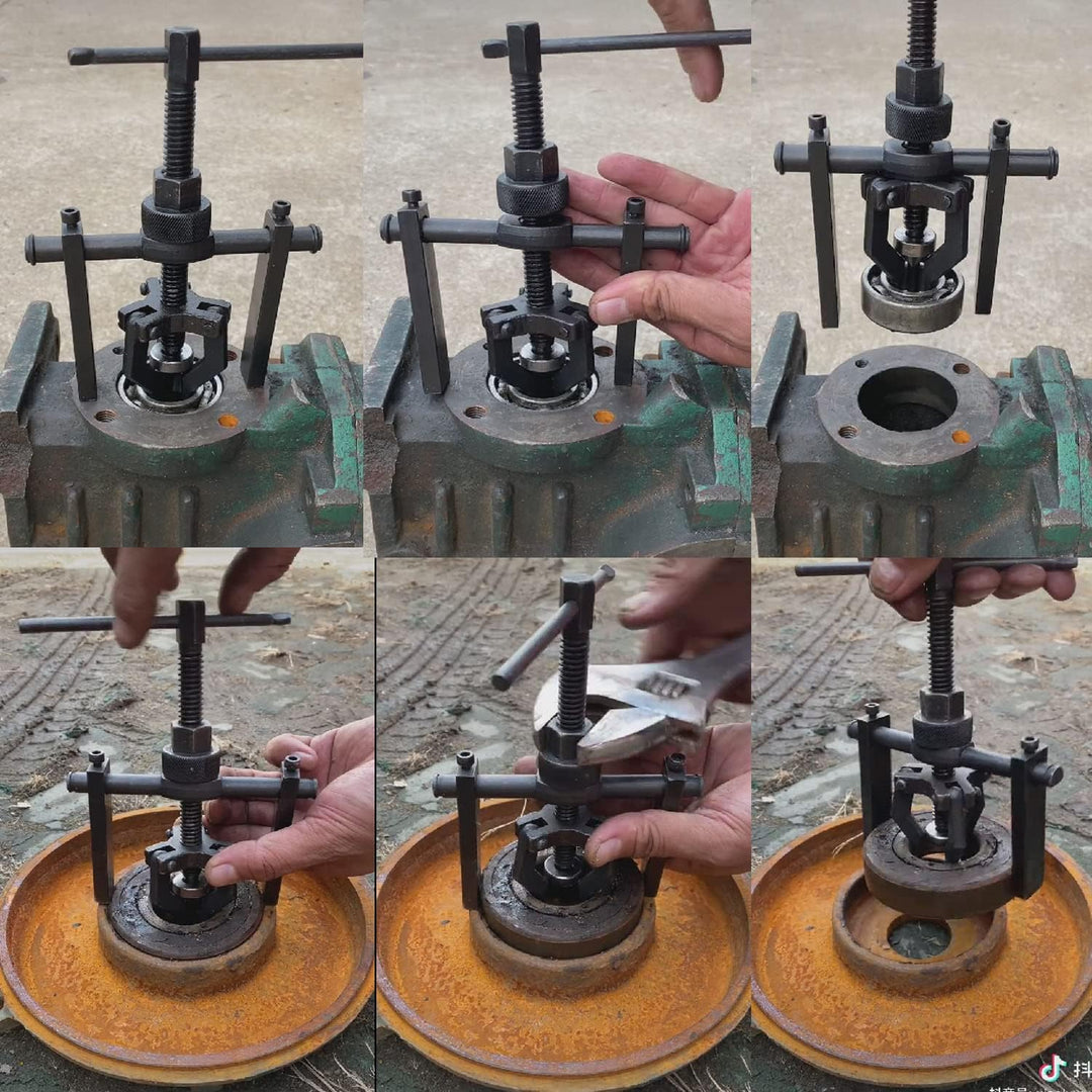 Professionelles Auto Wheel 3 Backen Heavy Duty Pilot Gear Bearing Pulling Tool Inner Bearing Puller