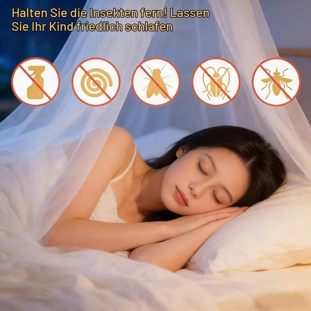 Moskitonetz, Moskitonetz Bett für Doppelbett Einzelbett, Moskitonetz Reise, Feinmaschig und langlebi