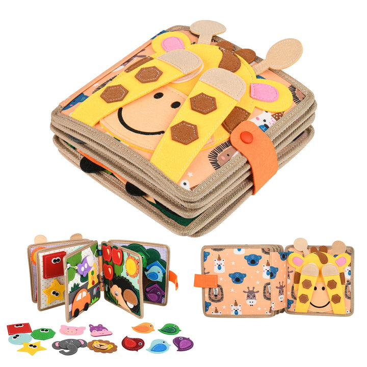 Quiet Book 2 Jahre,Stille Buch aus Weichem Filz für frühe Bildung,Feinmotorik,Busy Board Montessori