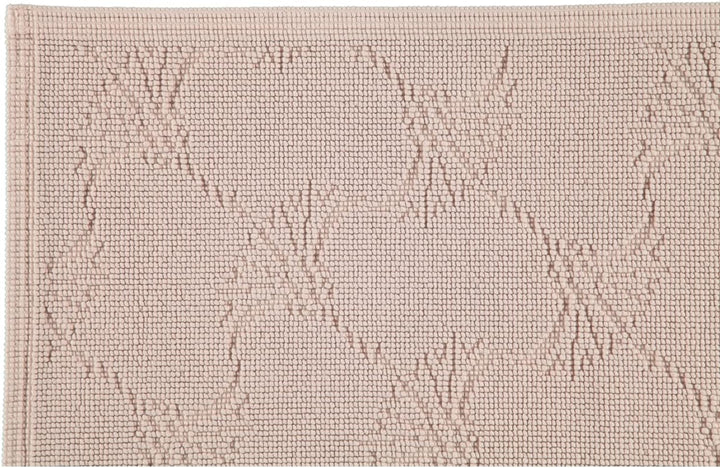 Joop! Badteppich New Cornflower 60 x 90 cm Farbe Sand 100% Baumwolle Florhöhe 6 mm Form eckig edle O
