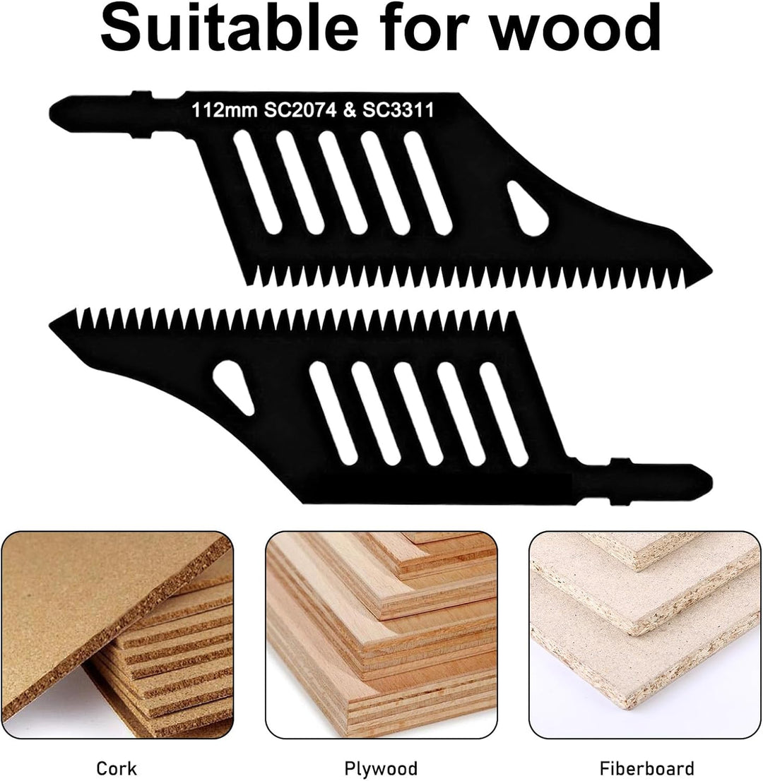 5 Stück Professional Stichsägeblatt Set, Stichsägeblätter Sägeblatt Holz, Säbelsägeblätter, T-Schaft