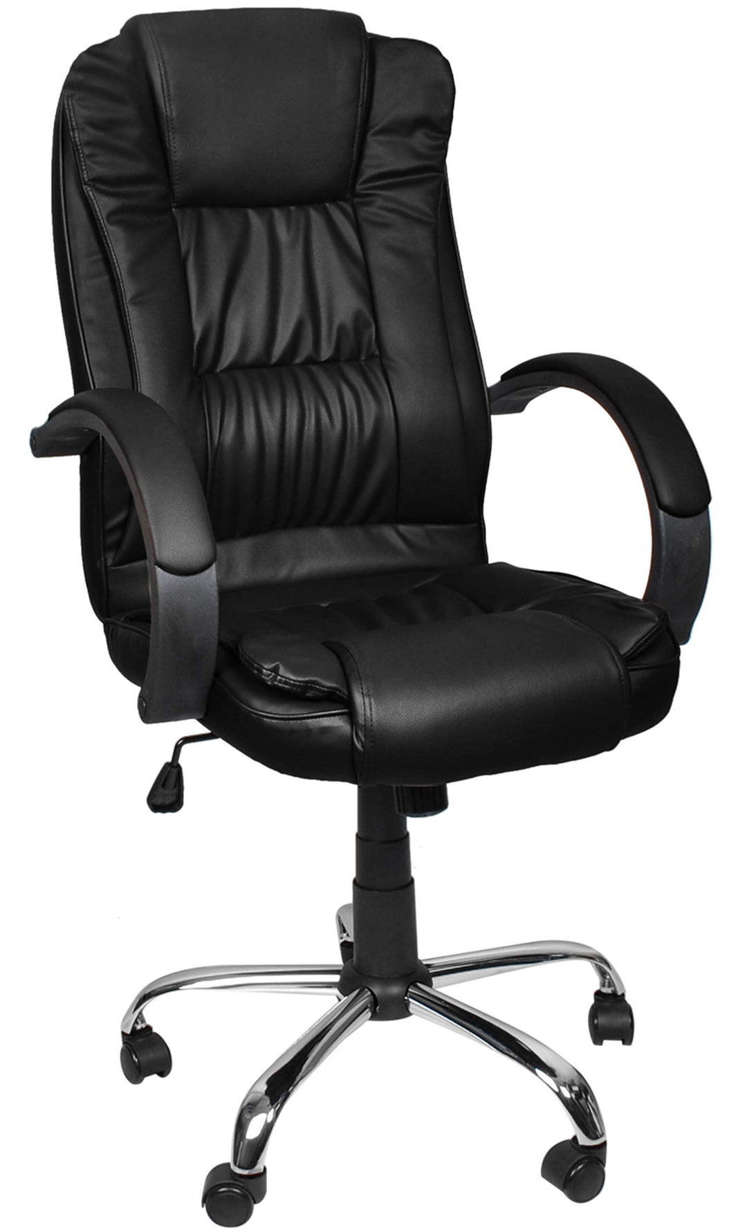 MALATEC Bequeme Bürostuhl Chefsessel Drehstuhl Ergonomischer Schreibtischstuhl mit Kunstlederbezug S