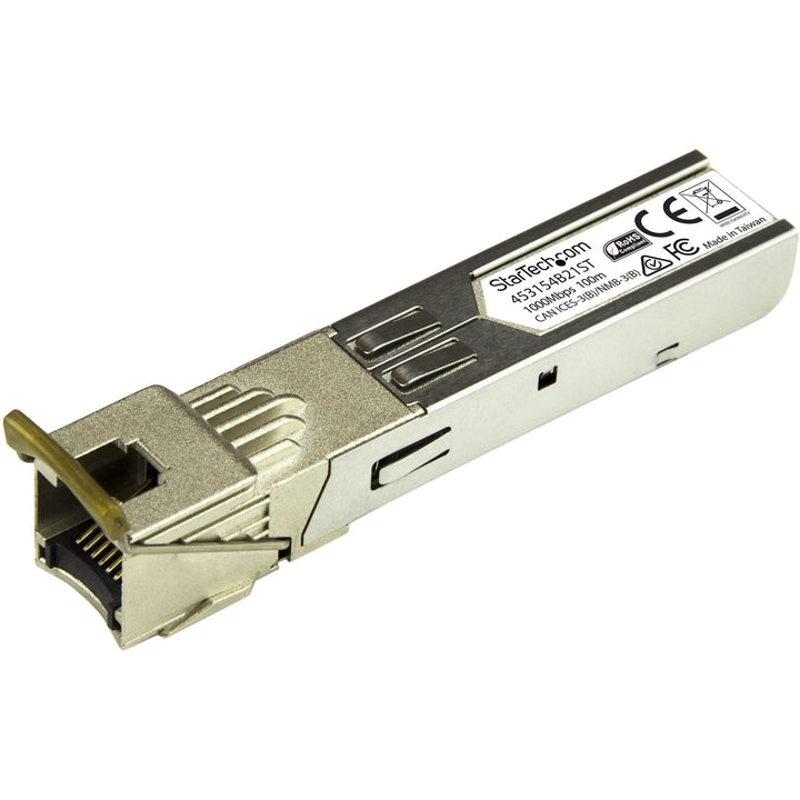 StarTech.com Gigabit Kupfer RJ45 SFP Transceiver Modul (HP 453154-B21 kompatibles SFP, 1000Base-T, M